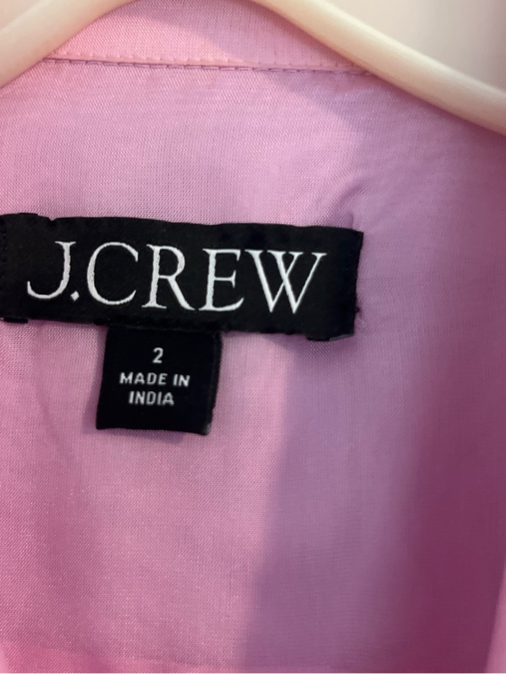 J. Crew Pink Short-Sleeve Button-Front Shirt - Picture 3 of 5